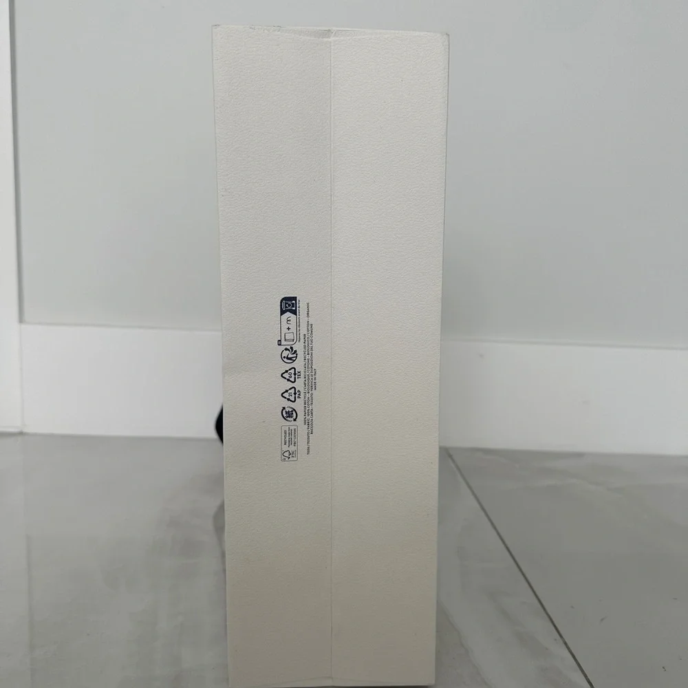 Classic Moncler White on White Shopping Bag